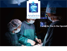 Tablet Screenshot of anaheimsurgical.com